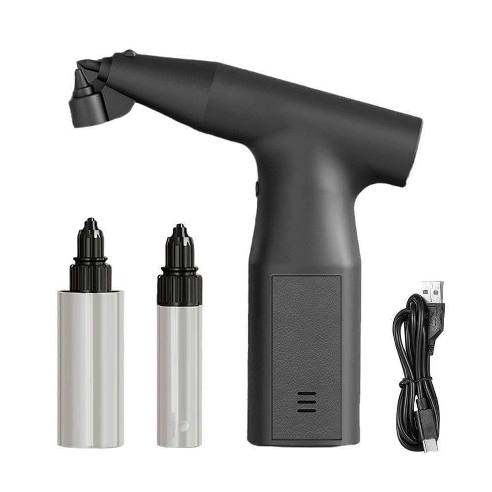 Paint Sprayer, Handheld Portable Electric Paint Sprayer with 3 Gears Liquid Bottles, Rechargeable Type 1 black