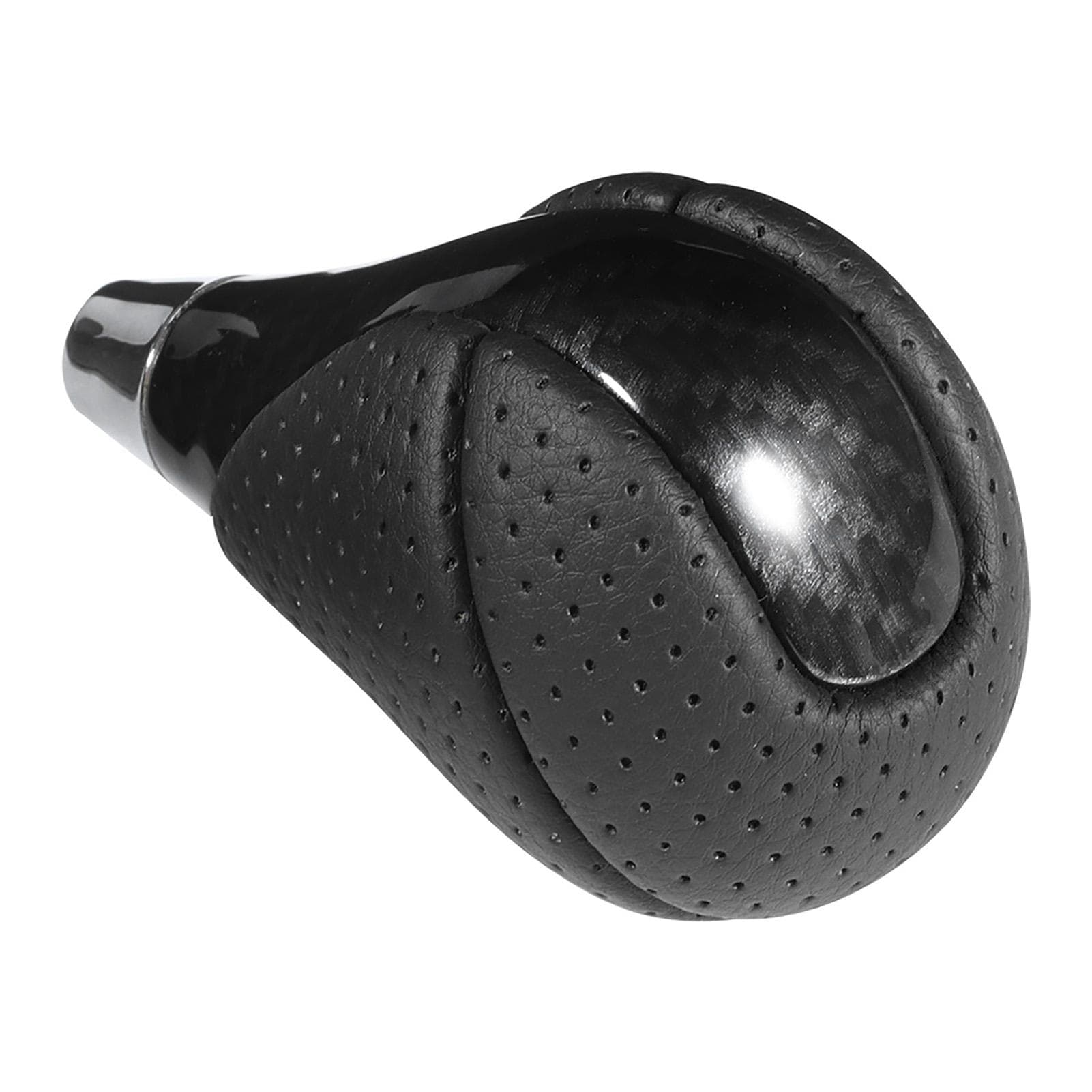 Car Carbon Fiber Gear Shift Knob Genuine Leather Shifter Head Fit for ES300 GS300 IS250 LS400