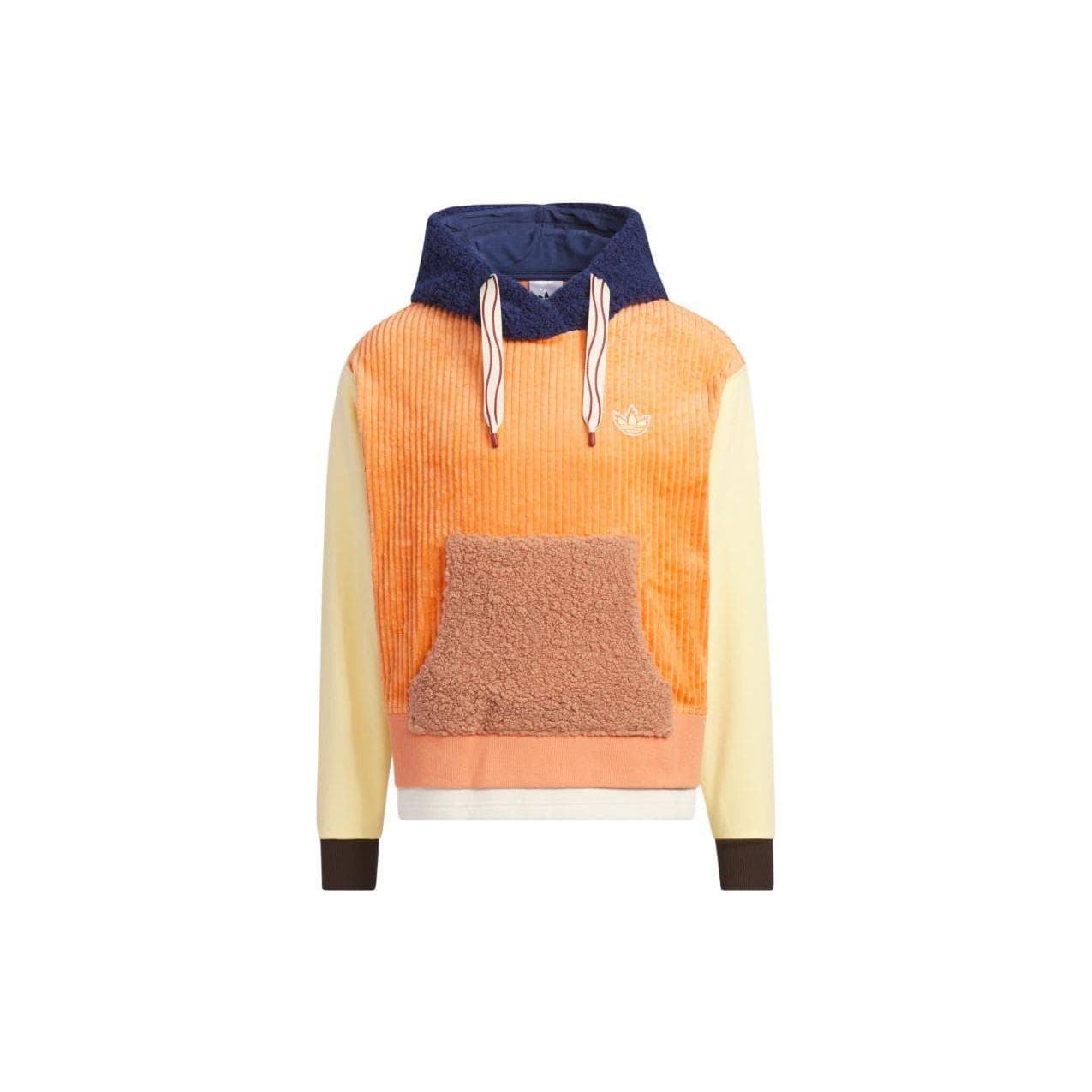 Adidas Originals Trefoil X Melting Sadness Co-Branded Rabbit Patch Contrast Collar Long Sleeve Sweatshirt Unisex Tops Light-Khaki-Brown HY7255 XS