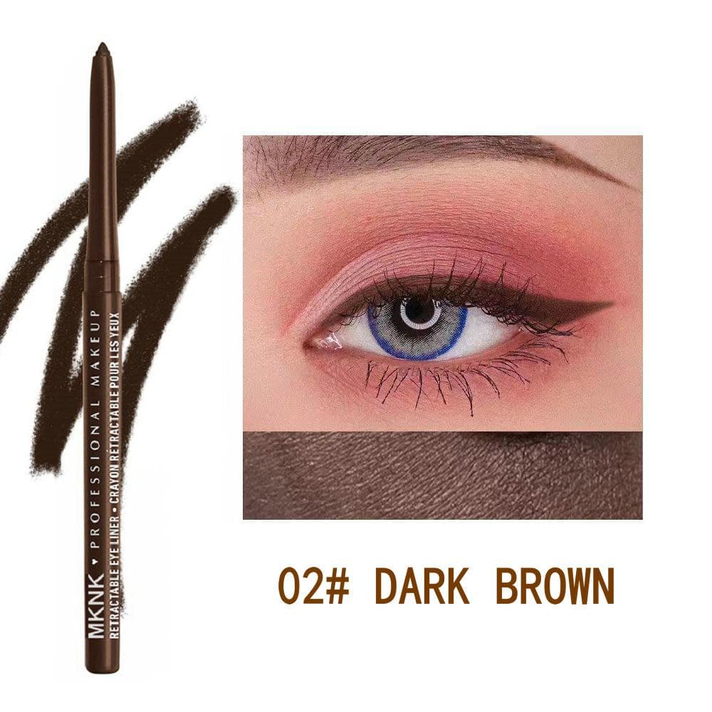 8-Color Automatic Twist-Up Gel Eyeliner Pencils: Waterproof, Smudge-proof, Long-lasting, Smooth and Easy Application for Effortless Eye Makeup 02