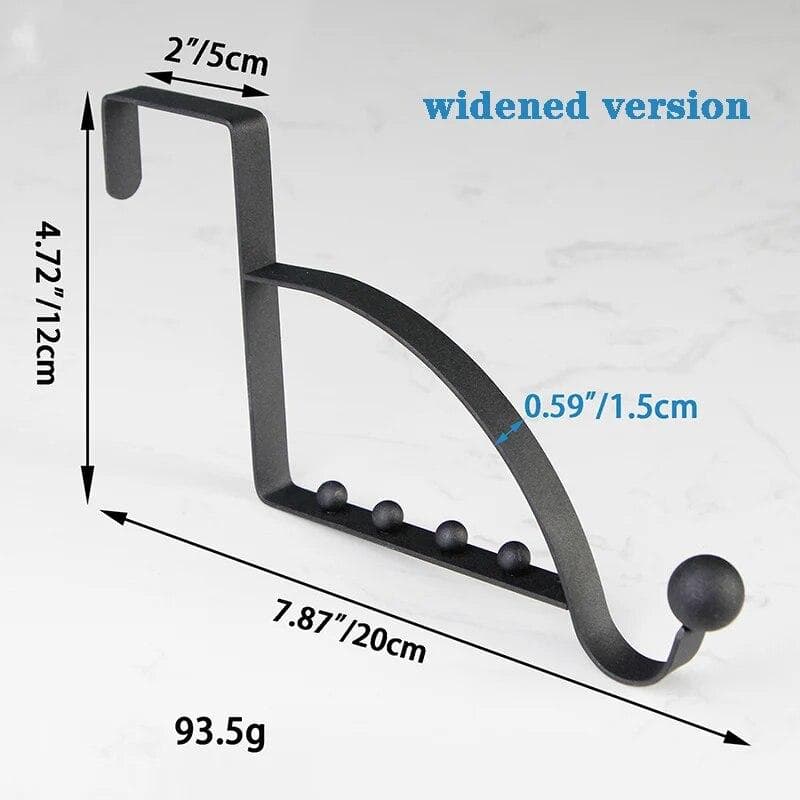 Over The Door Hook Hanger Coat Hat Household Holder Storage Multi-purpose Hanger Organizer Hooks Bag Hot Organization Household black