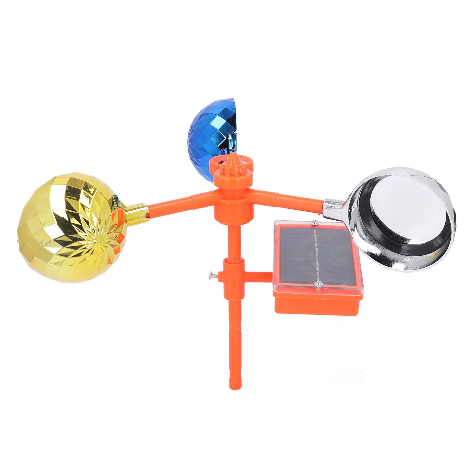 Bird Reflect Deterrent Outside Patio Solar Powered Sound Light Reflective Rotating Device Colorful