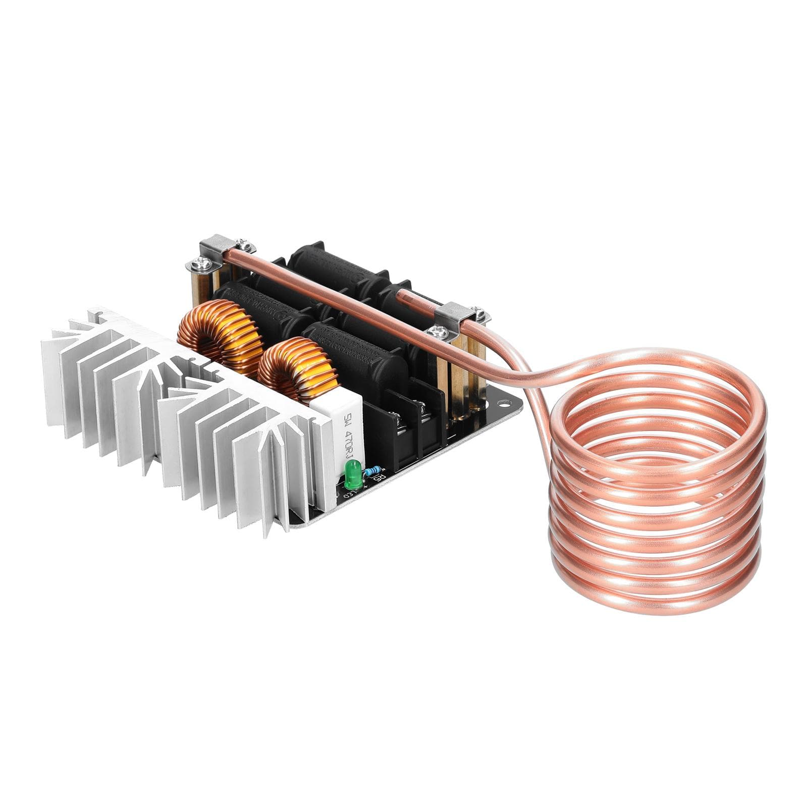 1000W ZVS Induction Heating Board Module Low Voltage Heater Coil Flyback Driver Heater with Copper Tube for DIY Small Parts Hardening Annealing multicolour