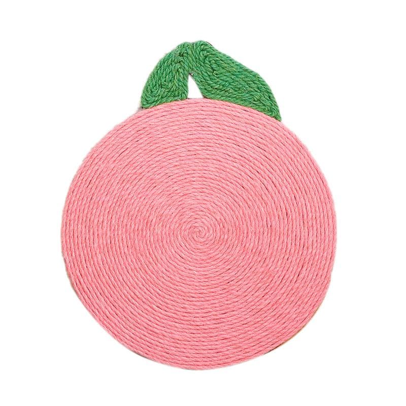 Cat Scratcher Pad Sisal Material Wearproof Large Space Cute Shape Cat Scratching Mat for Pet Cat