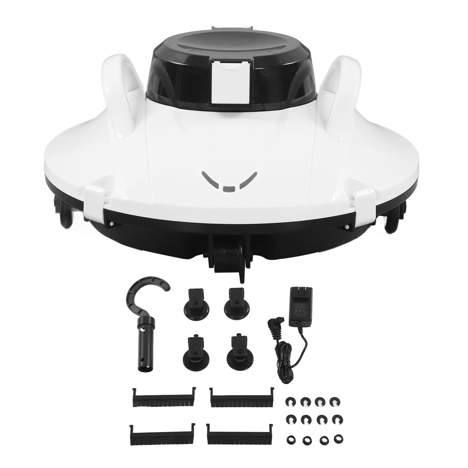 Pool Vacuum Robotic 30W Cordless Pool Cleaner Auto Clean Strong Suction for Flat Pool Up to 914Spft