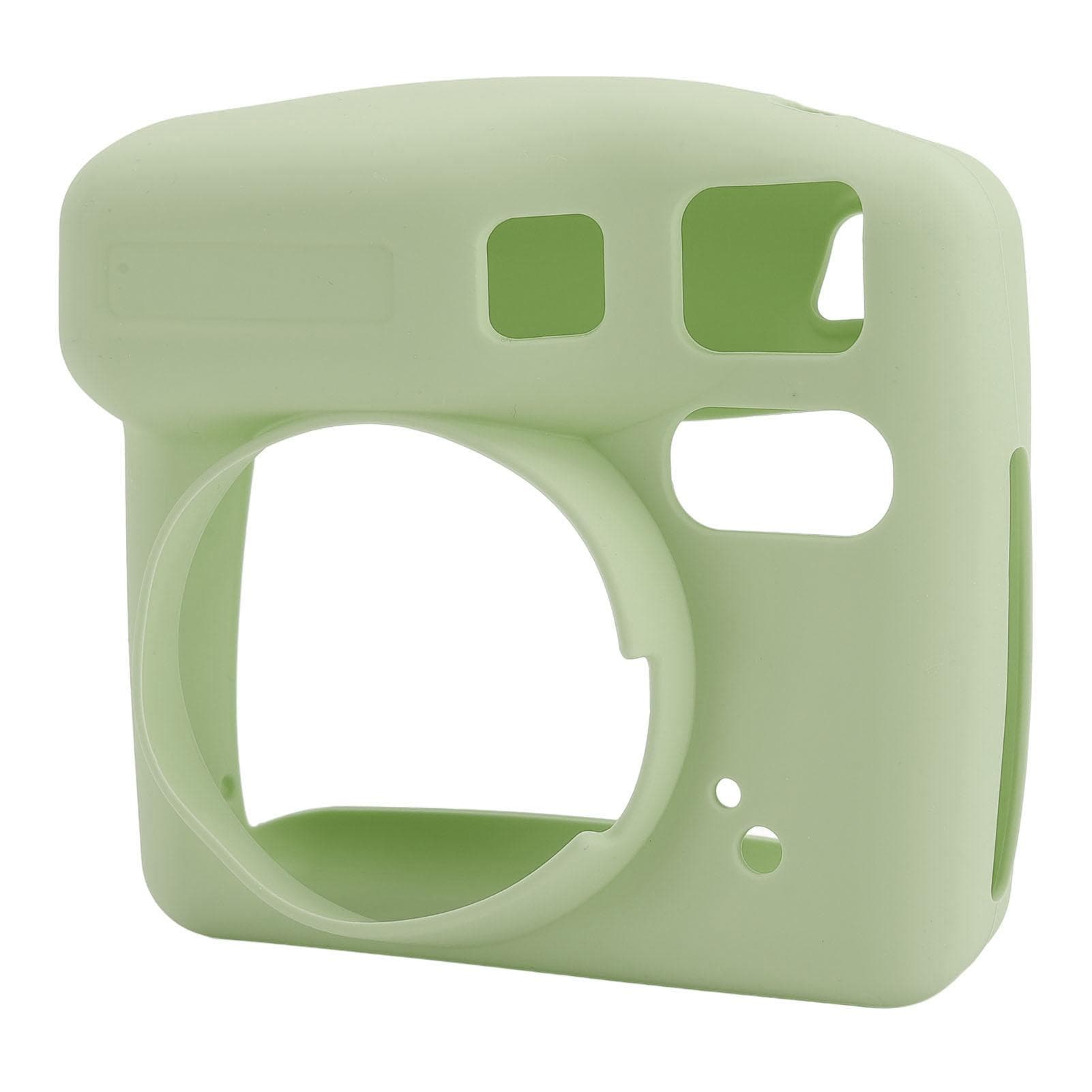 Instant Camera Silicone Protective Case for SE Wear Fall Resistant Soft Shell Pure Color Beige green