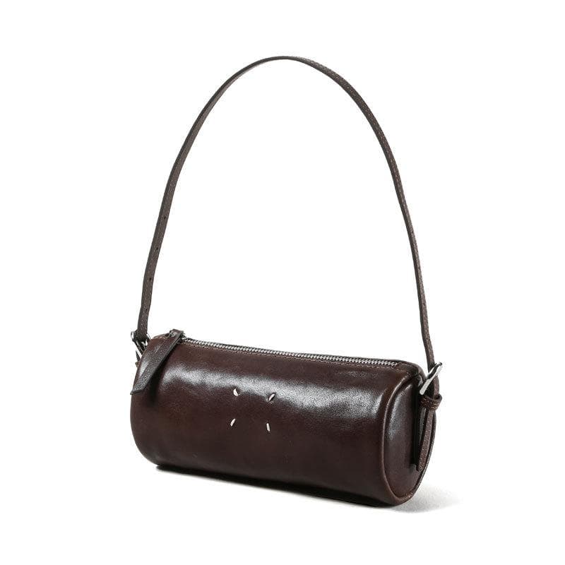 Front-layer Leather Pencil Bag Solid Color Simple Women's Crossbody Bag Large Capacity Leather Women's Bag Fashionable and Versatile Shoulder Bag 20*10*10cm