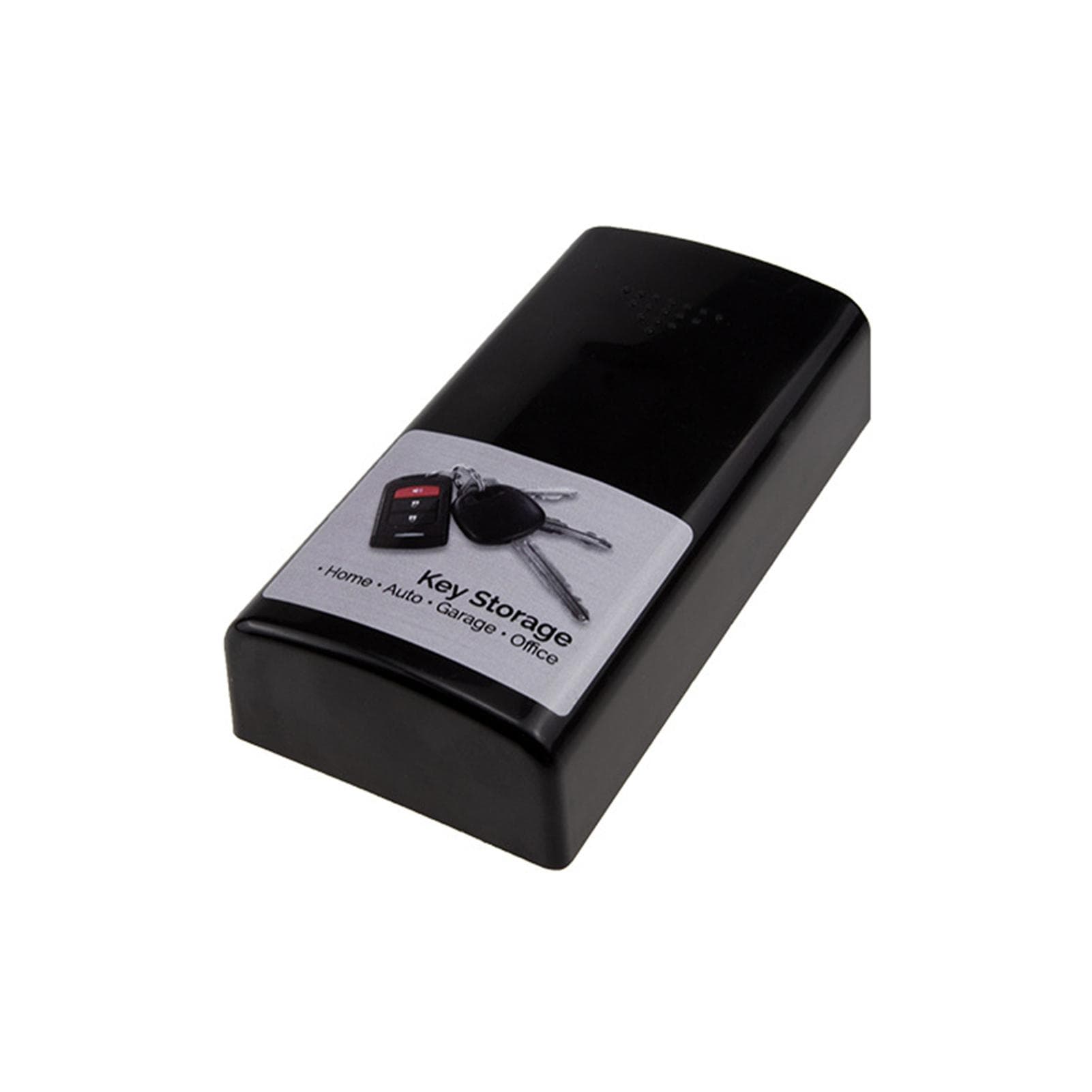 Magnetic Key Box Hide Key Holder with Strong Magnet AntiLost Hidden Emergency Key Box for Car black