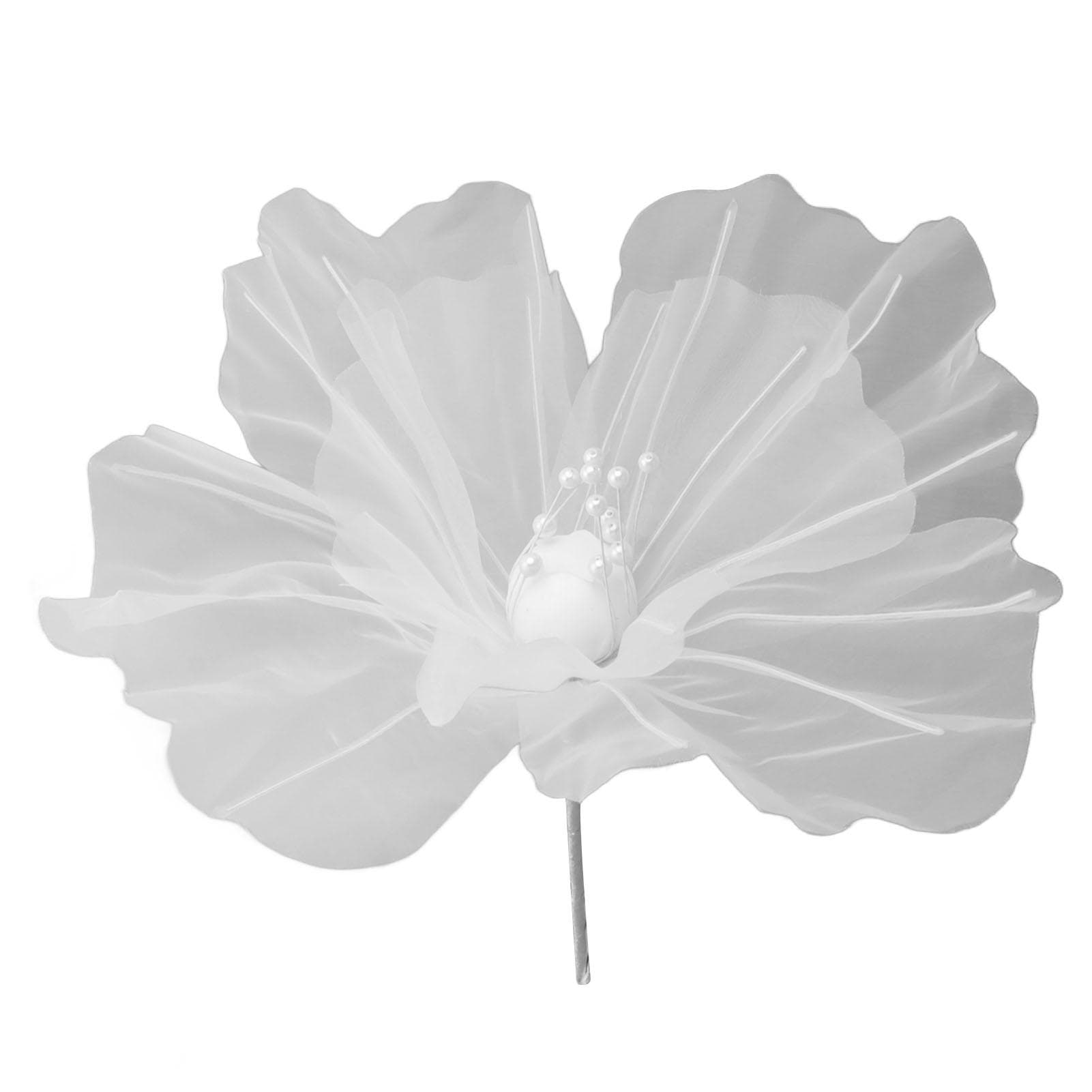 Gauze Flower 19.7in Diameter Soft Bright Colors Light Reusable Handcrafted Organza Flower for white