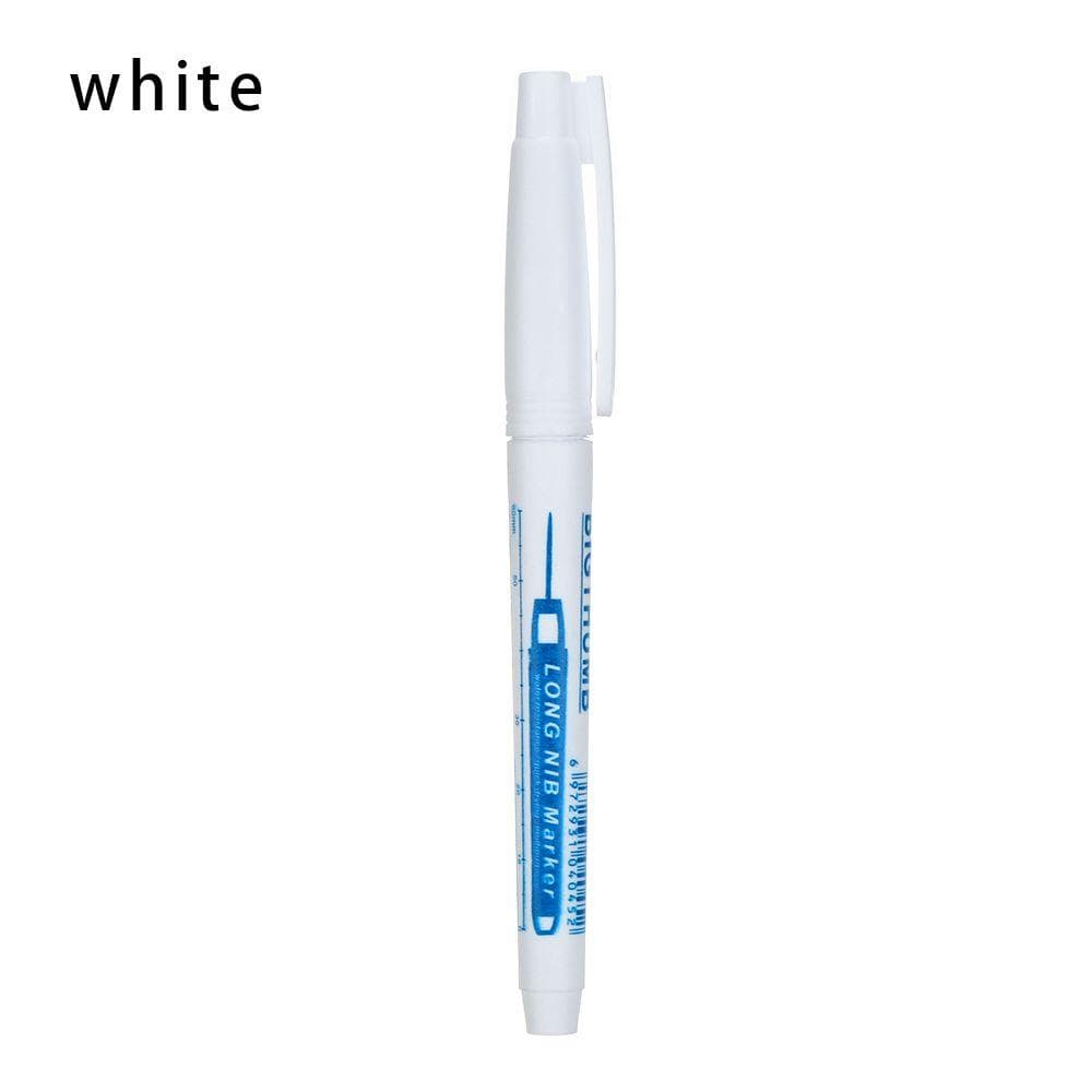 Convenient Craftwork Multi-purpose Mark Tool Deep Hole Marker Pens Carpenter Pen Long Head Markers white