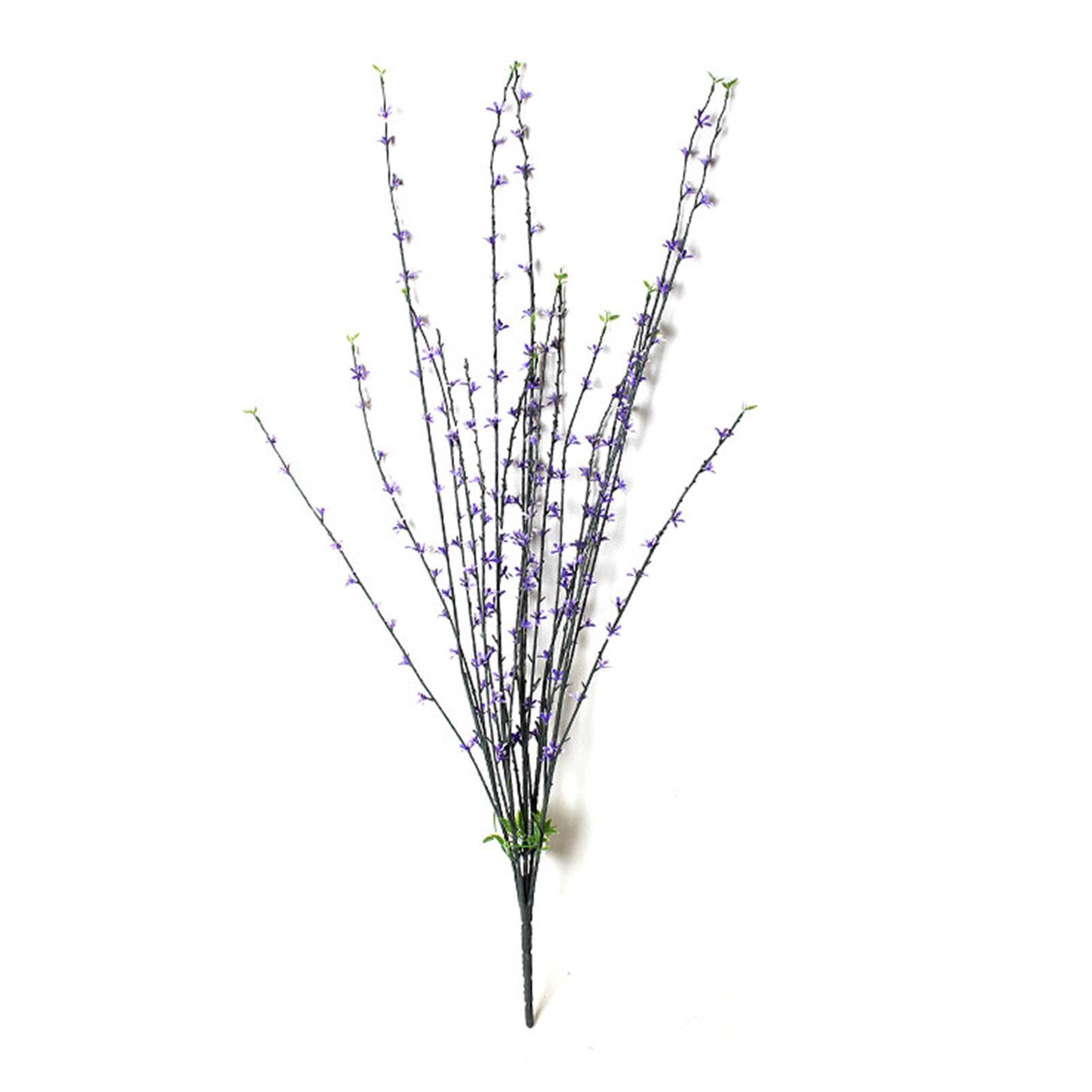 Artificial Willow Branch Lifelike Decorative Plastic Easy to Clean Artificial Fake Twigs for Home purple