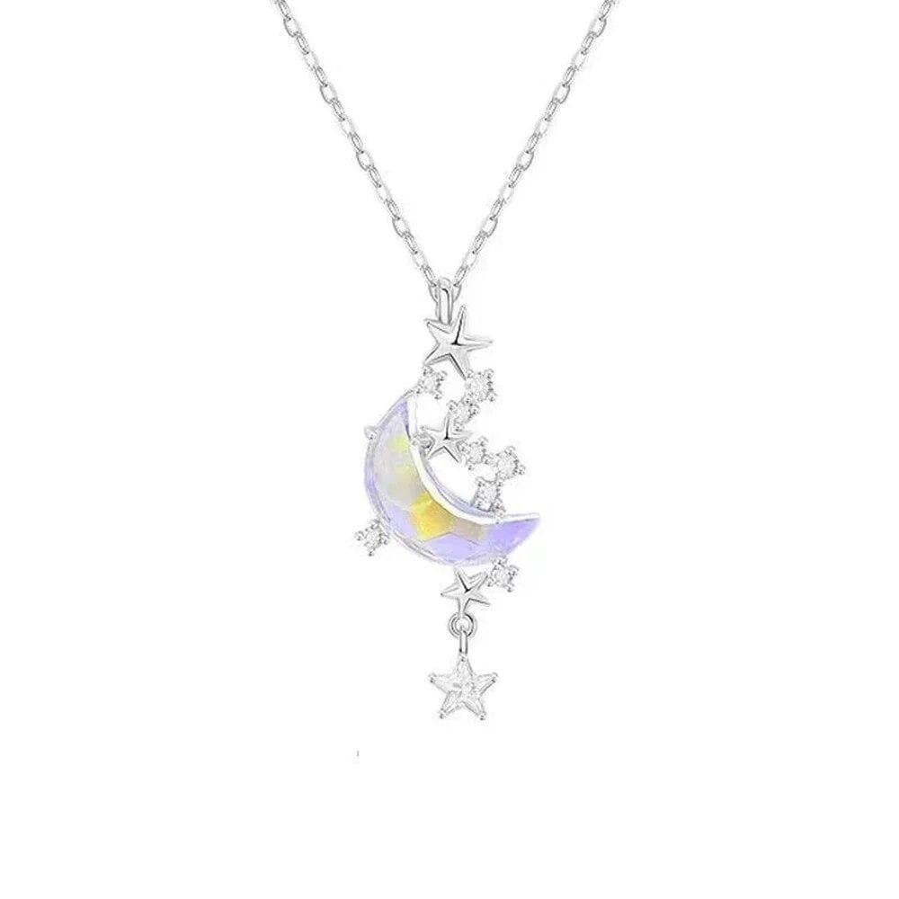 Girls Moon Star Chokers Necklace Elgant Pendant Necklaces For Women Fashion Jewelry Gifts