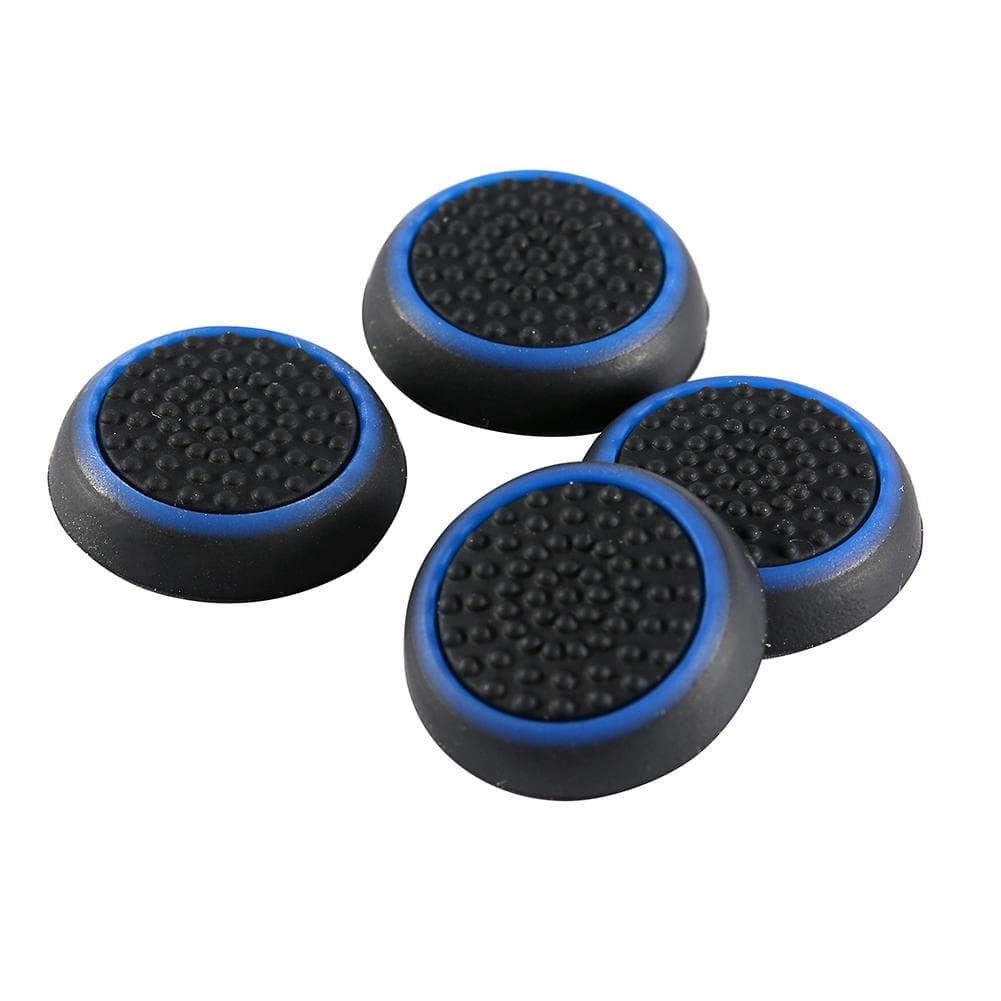 4Pcs Silicone Controller Thumb Stick Joystick Cap Cover For PS3 PS4 XBOX Blue