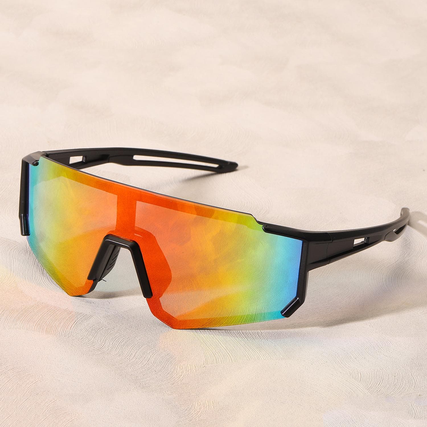 Trendy Oversized Cycling Goggles Anti UV Sunglasses for Men Women Sports Outdoor Hiking Sun Glasses Brand Design 1PC