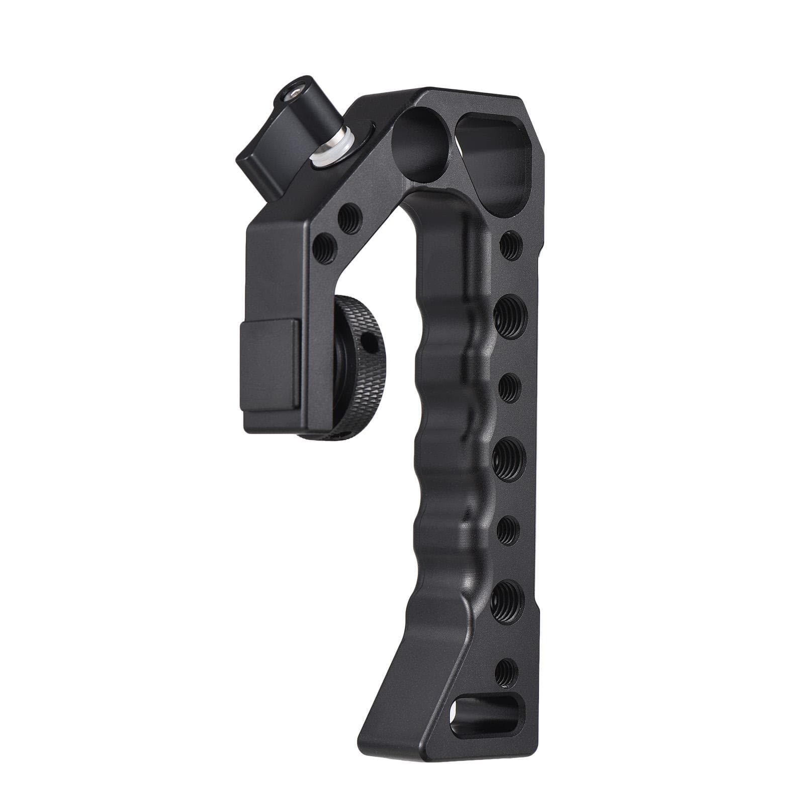 Universal Top Handel Camera Top Handgrip with 4 Cold Shoe Mounts ARRI Positiong Hole 1/4in And black
