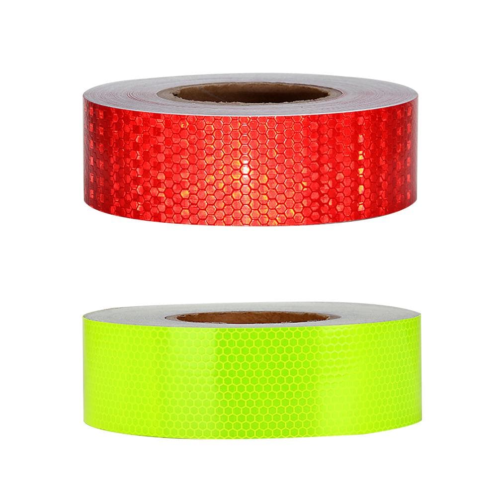 Safety Mark Reflective Tape Stickers Car-Styling Self Adhesive Warning Tape for Automobiles red