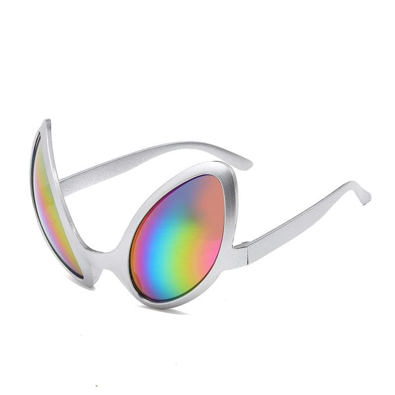 Funny Aliens Costume Glasses Rainbow Lenses Et Sunglasses Halloween Party Props multicolour