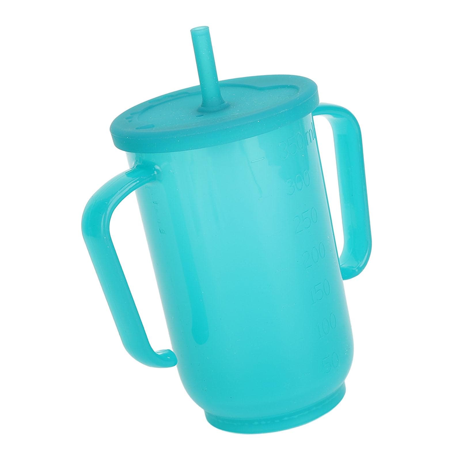 Rehabilitation Cup Leakproof Prevent Choking Straw Cup with 2 Handles for Pregnant Women L(for 6.5-9kg)