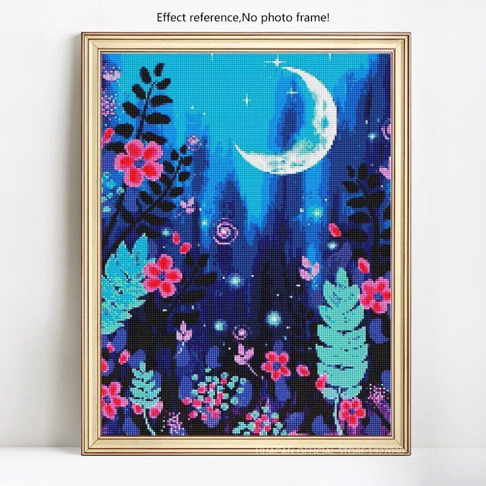 5D Diamond Painting Scenic Night Full Round Diamond Mosaic Embroidery 20X30