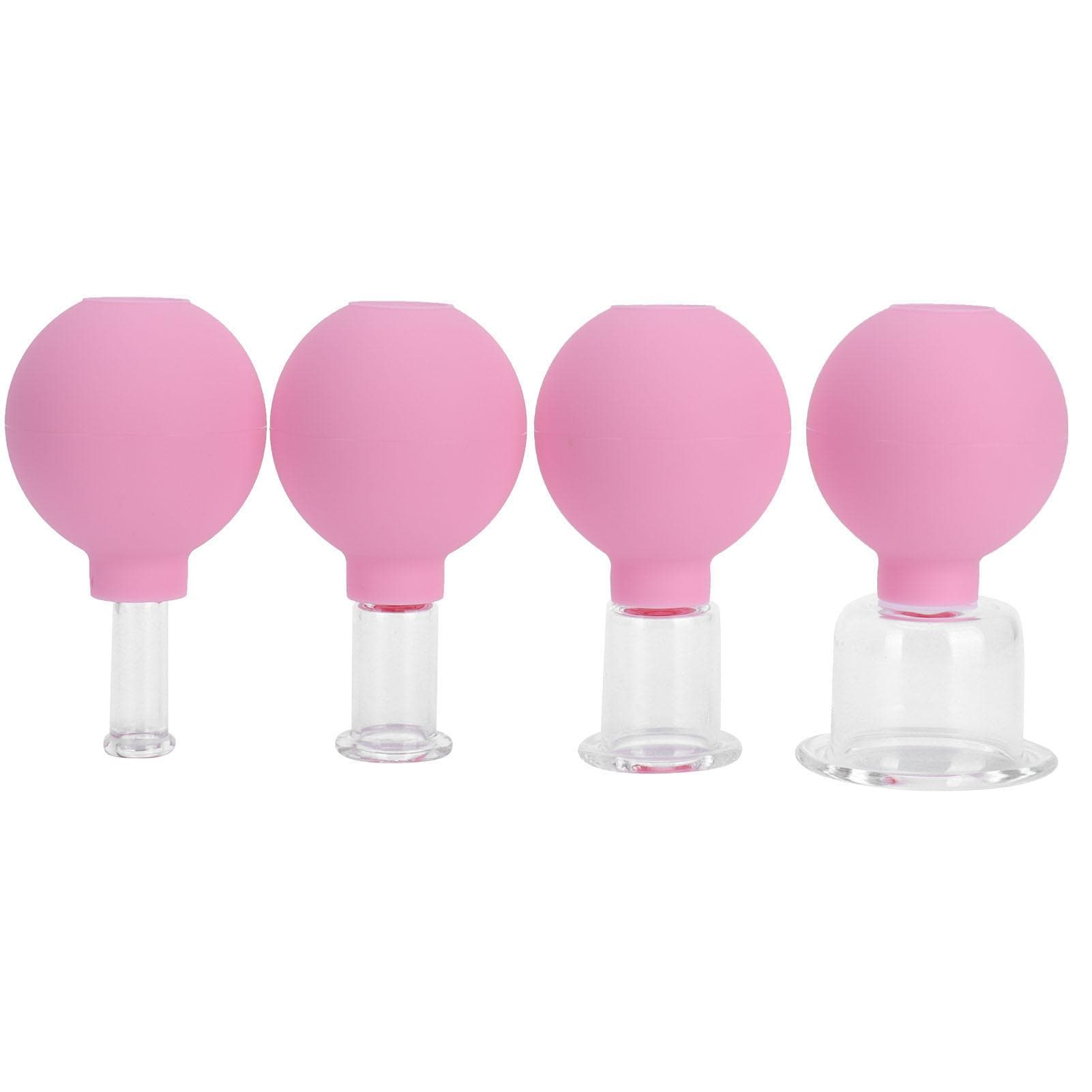 4Pcs Silicone Cupping Cup AntiCellulite Massage Suction Vacuum Cupping for Household