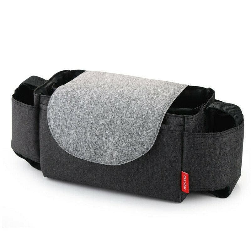 Stroller Hanging Bag Stroller Storage Bag Baby Bottle Cup Holder Storage Bag black