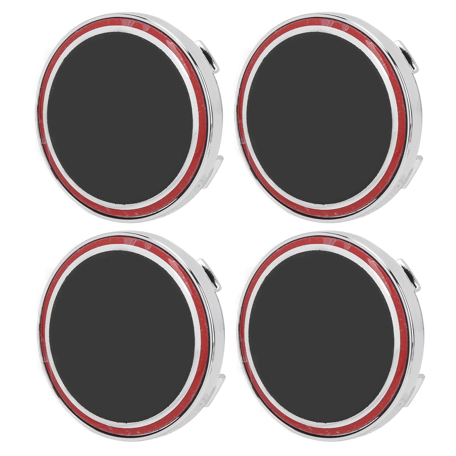 4PCS Car Wheel Centre Cap Cover Waterproof Aluminium Alloy Scratch Prevention Replacement for Fiat black