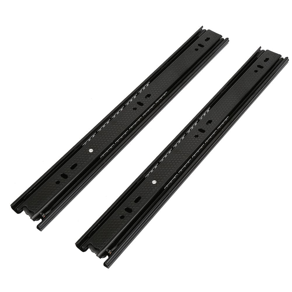 3Section Rail Ball Bearing Drawer Slides Glides Runners Damping Buffer Soft Close 35*4.5cm