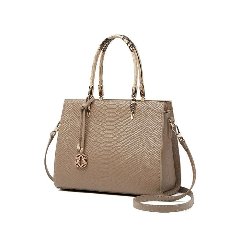 Women's Top-layer Soft Leather Handbag, Simple Hand-carry, High-end Single-shoulder Bag, Crossbody Bag 28.5*10.5*22CM