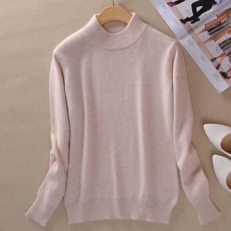 CANVAUS Women Sweaters Pullovers Sweater Women Pullovers Pull Femme Half Turtleneck S-3XL L