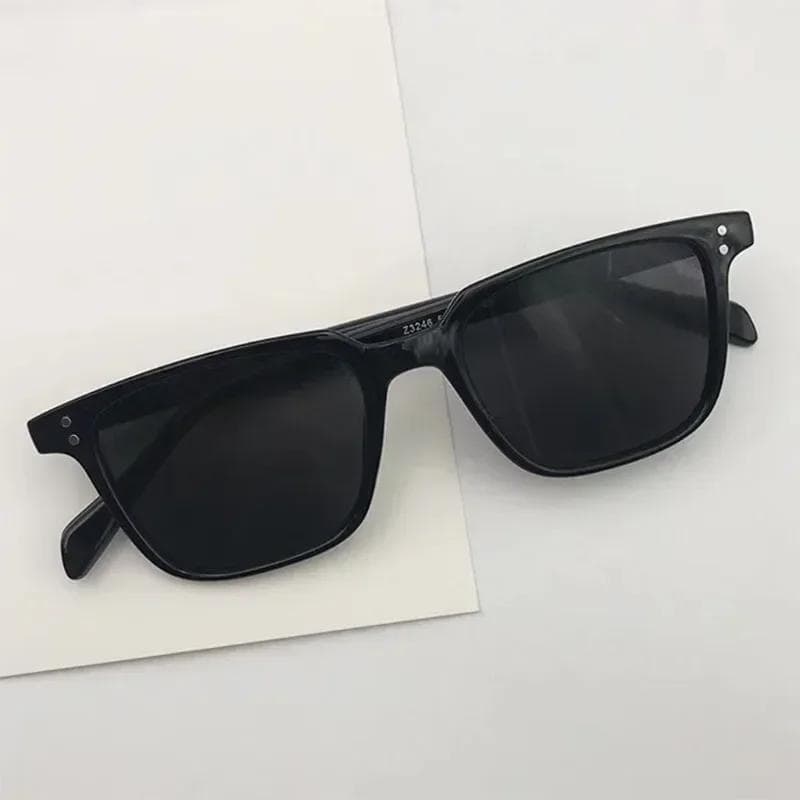 Rectangle Sunglasses Women Men Vintage Designer Square Sun Glasses Unisex Shades Eyewear Fashion UV Protection As Shown