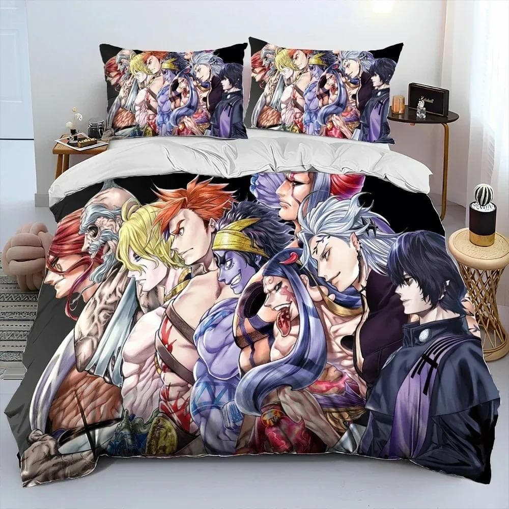 Anime,Record of Ragnarok,Cartoon Comforter Bedding Set,Duvet Cover Bed Set Quilt 70x133cm 2pcs