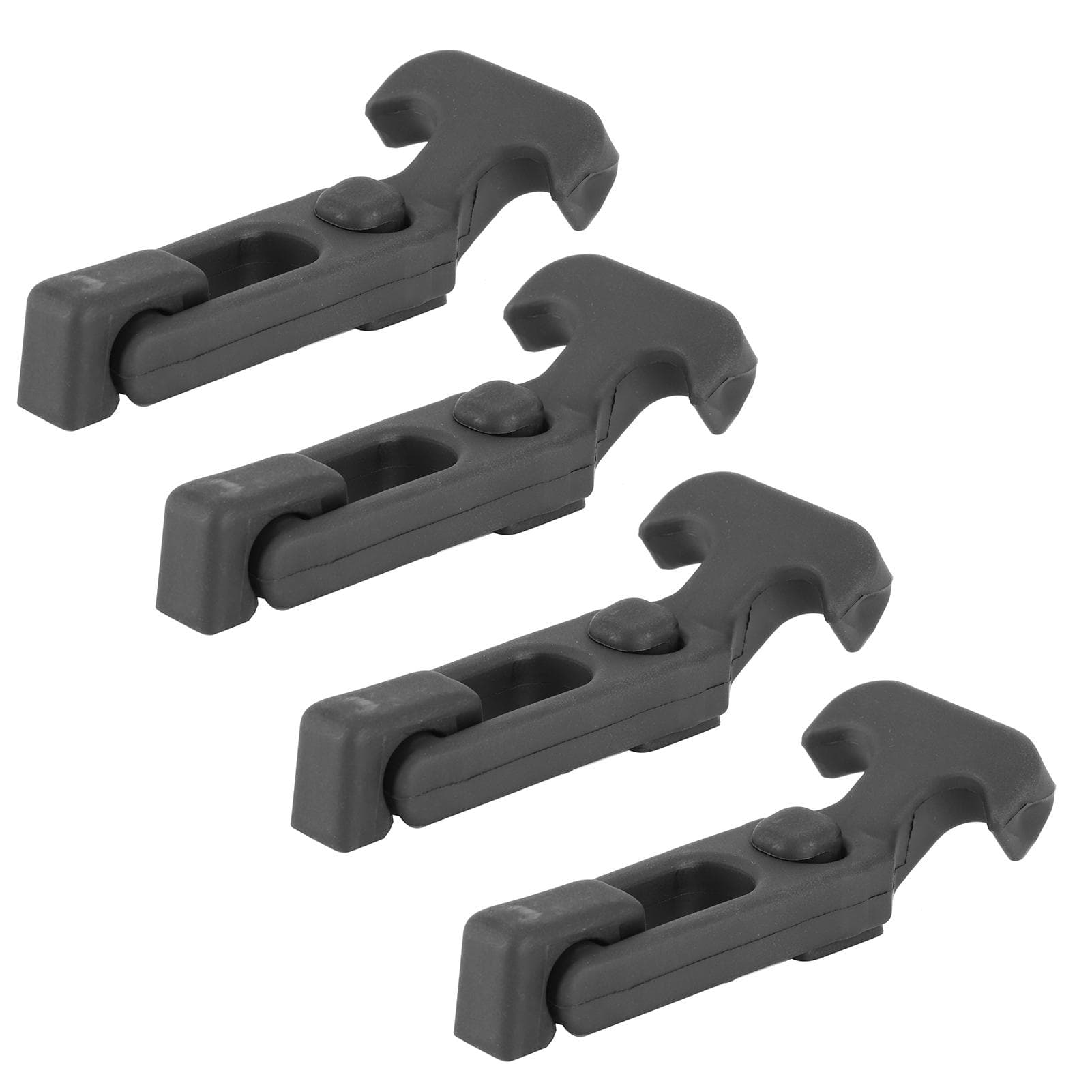 4pcs THandle Draw Latch with Screw Kit M5 Thread for Motorhome Trailer Molded Cooler