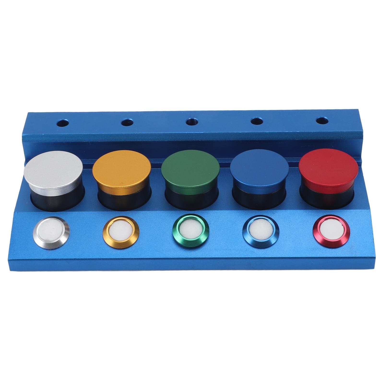 Watch Oiler Dish Professional Metal 5 Dish Watch Oiler Repair Watch Oil Dip Tool with Dustproof Lid