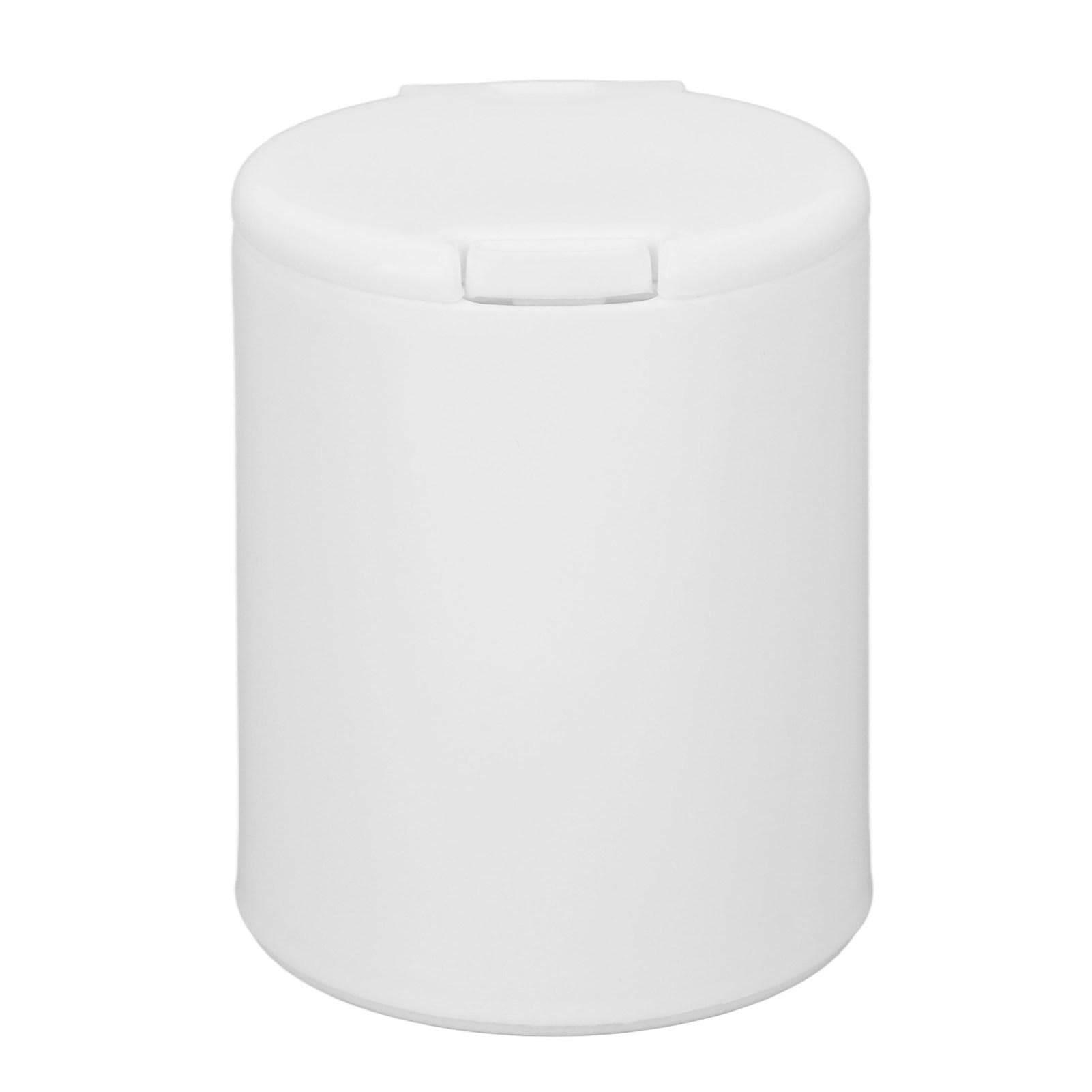 Cotton Swab Holder Jar Dustproof Small Round Storage Container Dispenser with Button Lid for Round