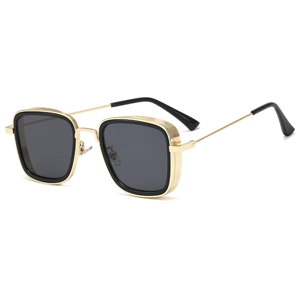 Steampunk Square Sunglasses Gothic Men Women Designer Alloy Frame Colorful Lens UV400 Protection