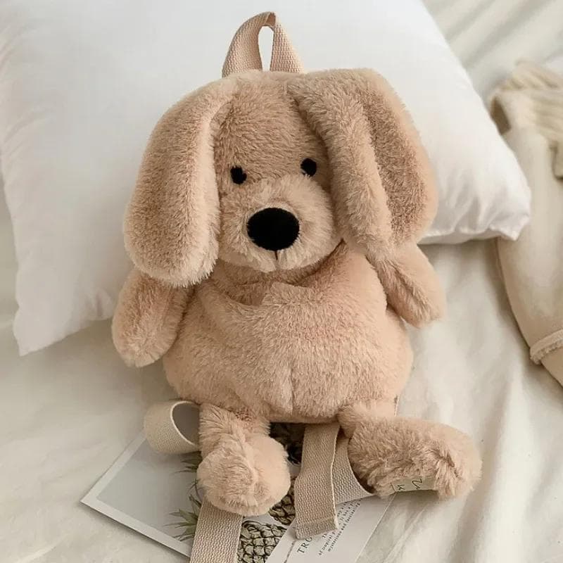 Style Dog Doll Plush Backpacks for Cartoon Animals Backpack Dog Plush Women Bag Gift for Girls Animals Kids Bags
