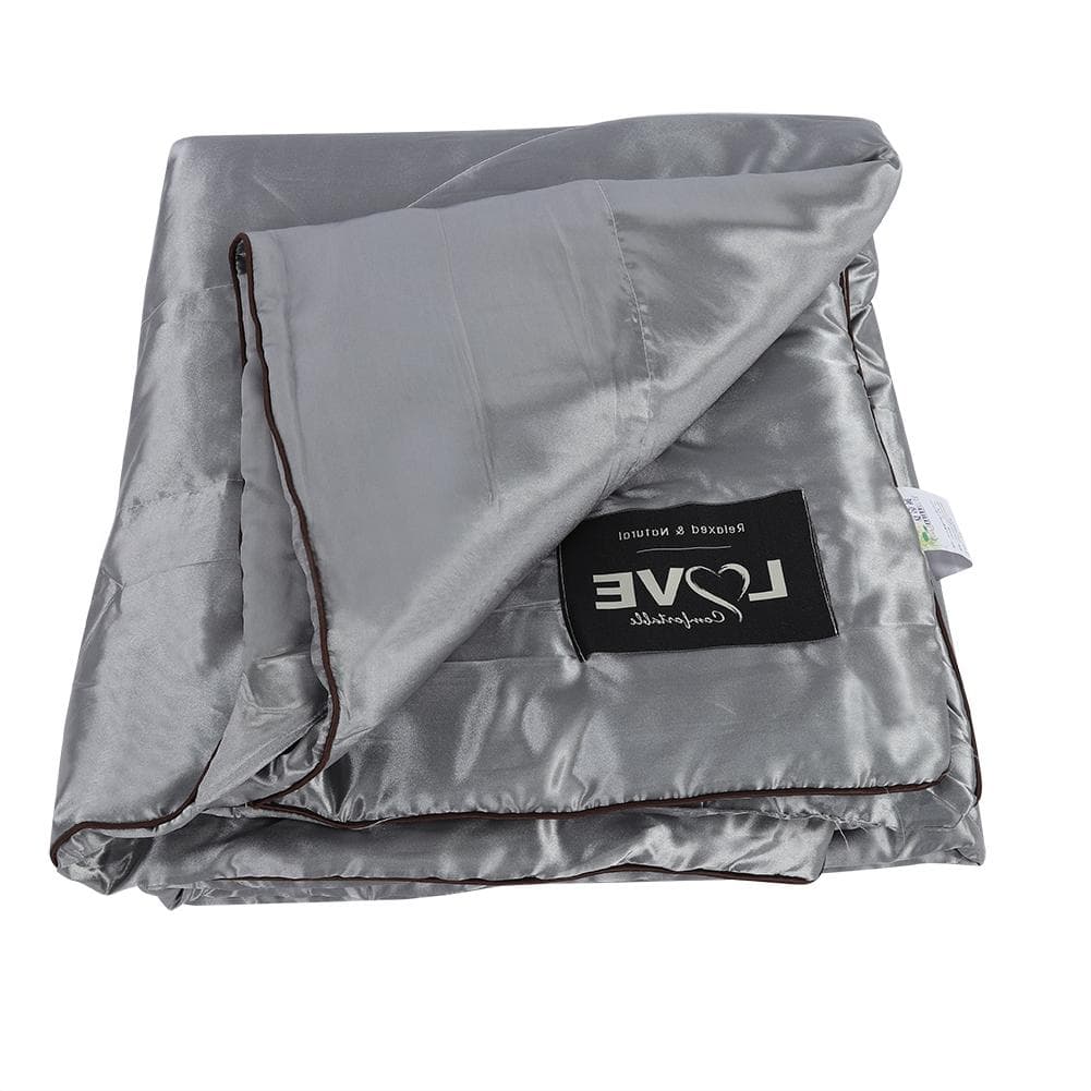 Washable Ice Silk Summer Air Conditioning Comforter Quilt Blanket (L)