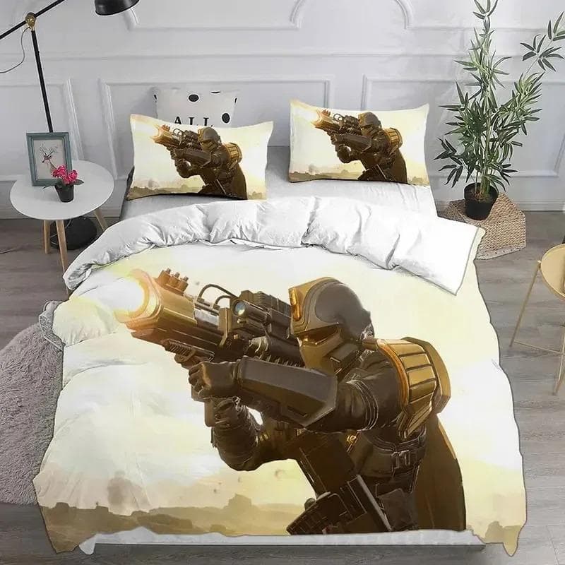 3D HELLDIVERS 2 Bedding Sets Comforter Quilt Bed Cover Duvet Cover Pillow Case Sets Kids Adult Size For Home Textiles 70x133cm 2pcs