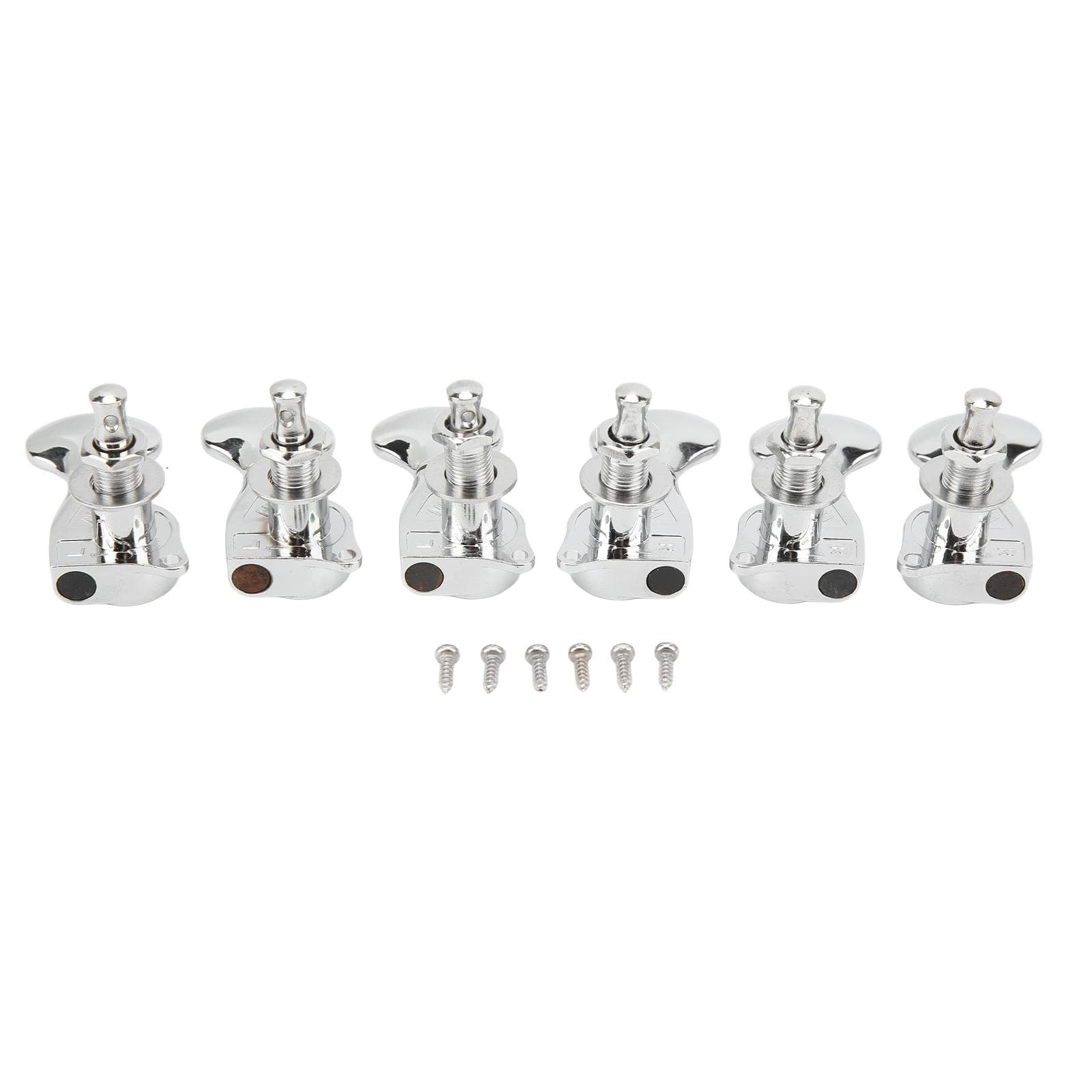 1:18 Gear Ratio Guitar Tuners Knob Enclosed Robust Silver Electric Guitar String Knob Tuning Pegs
