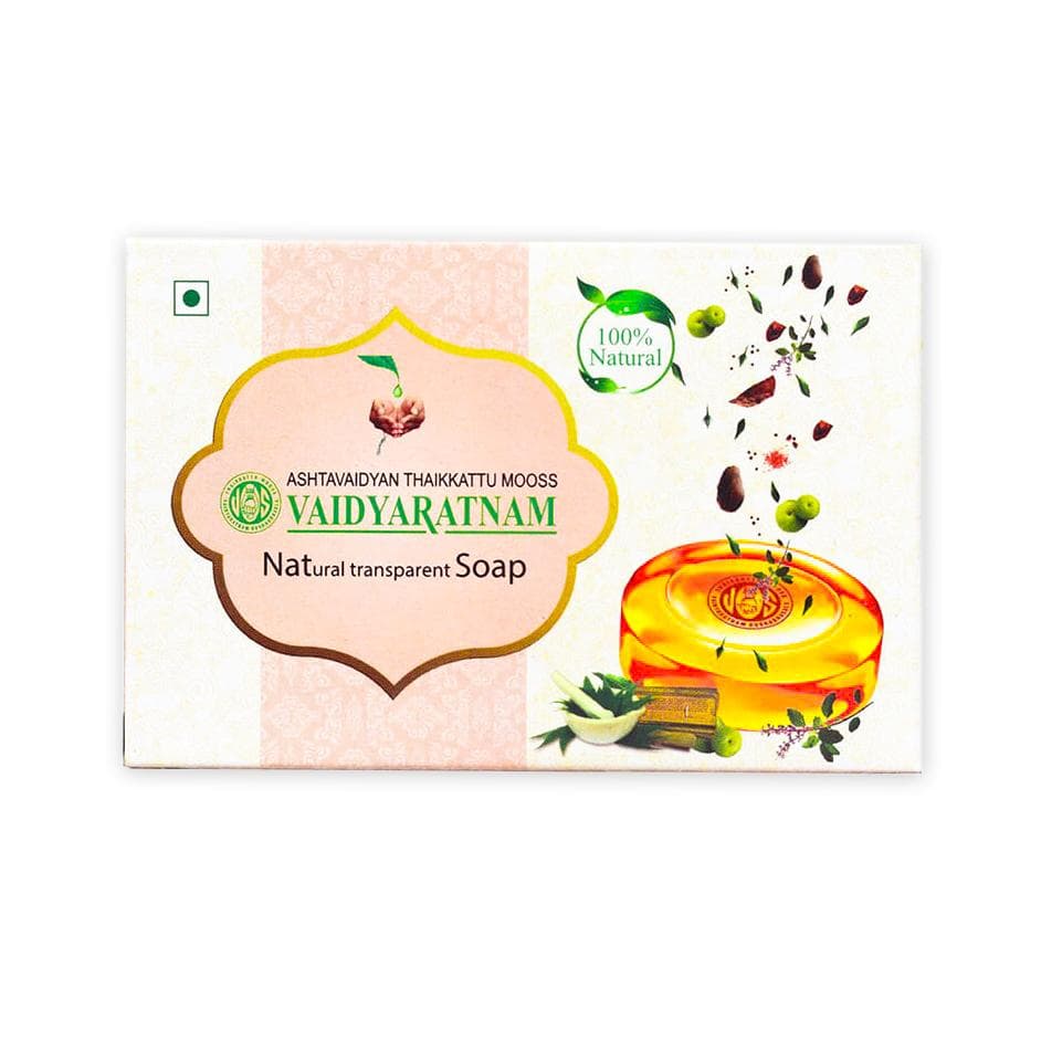 Natural Ayurvedic soap (75 g), Natural Transparent Soap Vaidyaratnam 4.125