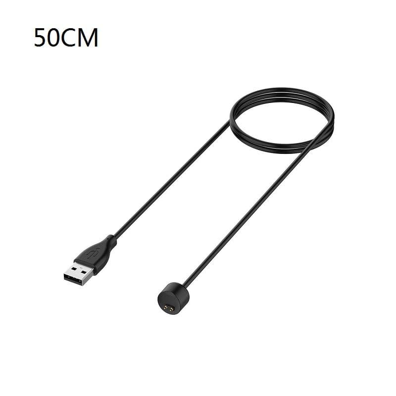 50CM / 100CM Magnetic Charging Cable for Xiaomi Mi Band 7 / 7 Pro / 5 6 USB Charging Cable For Redmi Watch 2 / Watch 2 Lite Charger For Mi Band 5 black