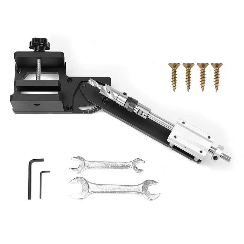Woodworking Cloak Rack Hole Punch Multi-Angle Adjustable Round Bar Hole Puncher Electric Drill without 20mm drill multicolour