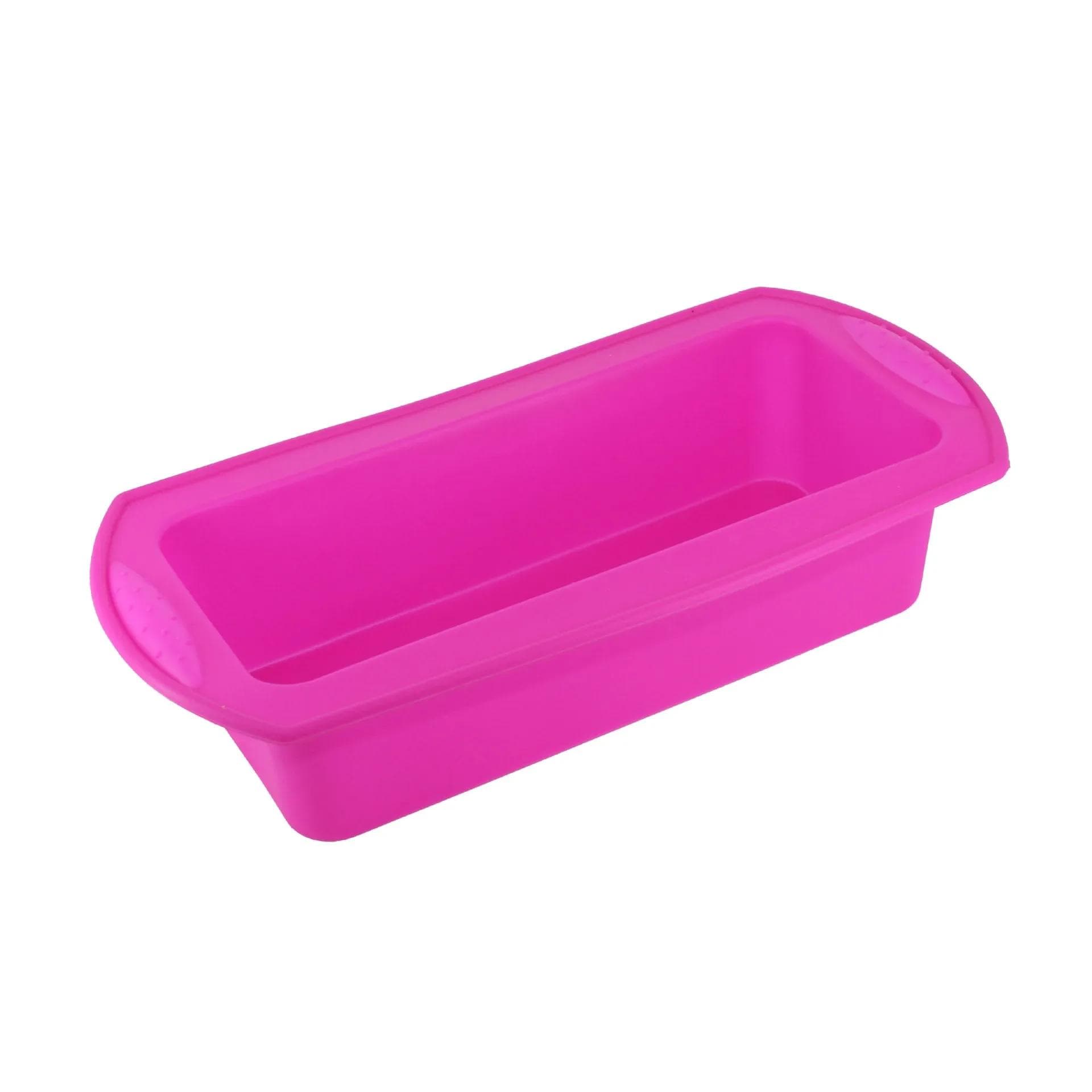 Rectangular Toast Cake Mold Food Grade Silicone Cake Bread Baking Tray Household Baking Mold Kitchen Tools Cake Accessories pink