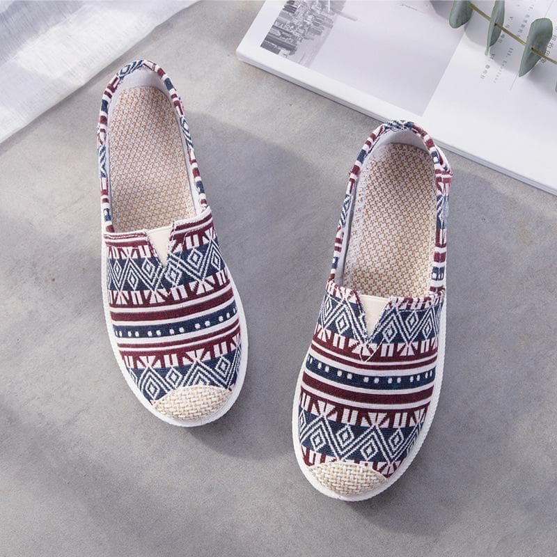 Women's Fashion Spring Summer Casual Flat Shoes Round Toe Loafers Shoes Fisherman Boat Shoes Women Lazy Hemp Rope Weave Shoes 37
