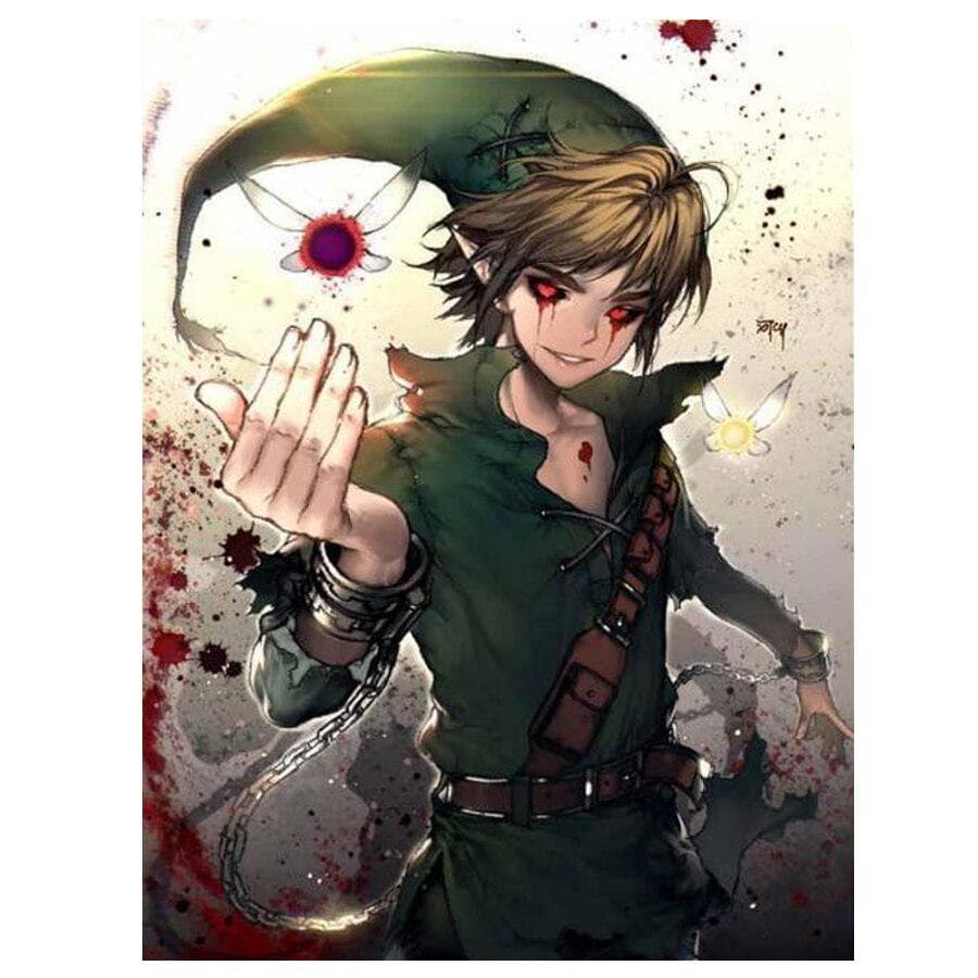 Diamond Embroidery Display Full Drill Diamond Painting Legend of Zelda 5d Diy Round Crystal Painting 30X40CM
