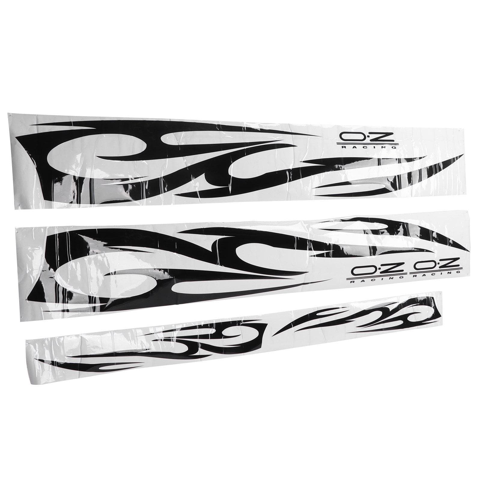 3pcs Car Body Sticker Flame Decals Waterproof Strong Adhesive Stylish Decor Universal