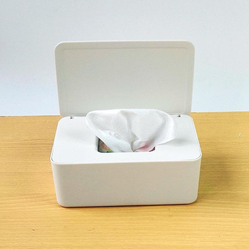 Spot desktop wet tissue box mask sealed wet tissue storage box household dust-proof cover wet black