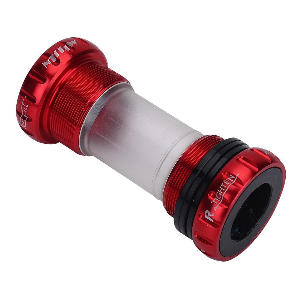 Mountain Bike Chain Wheel Bottom Bracket Thread Integrative Crankset Bearings (Red)