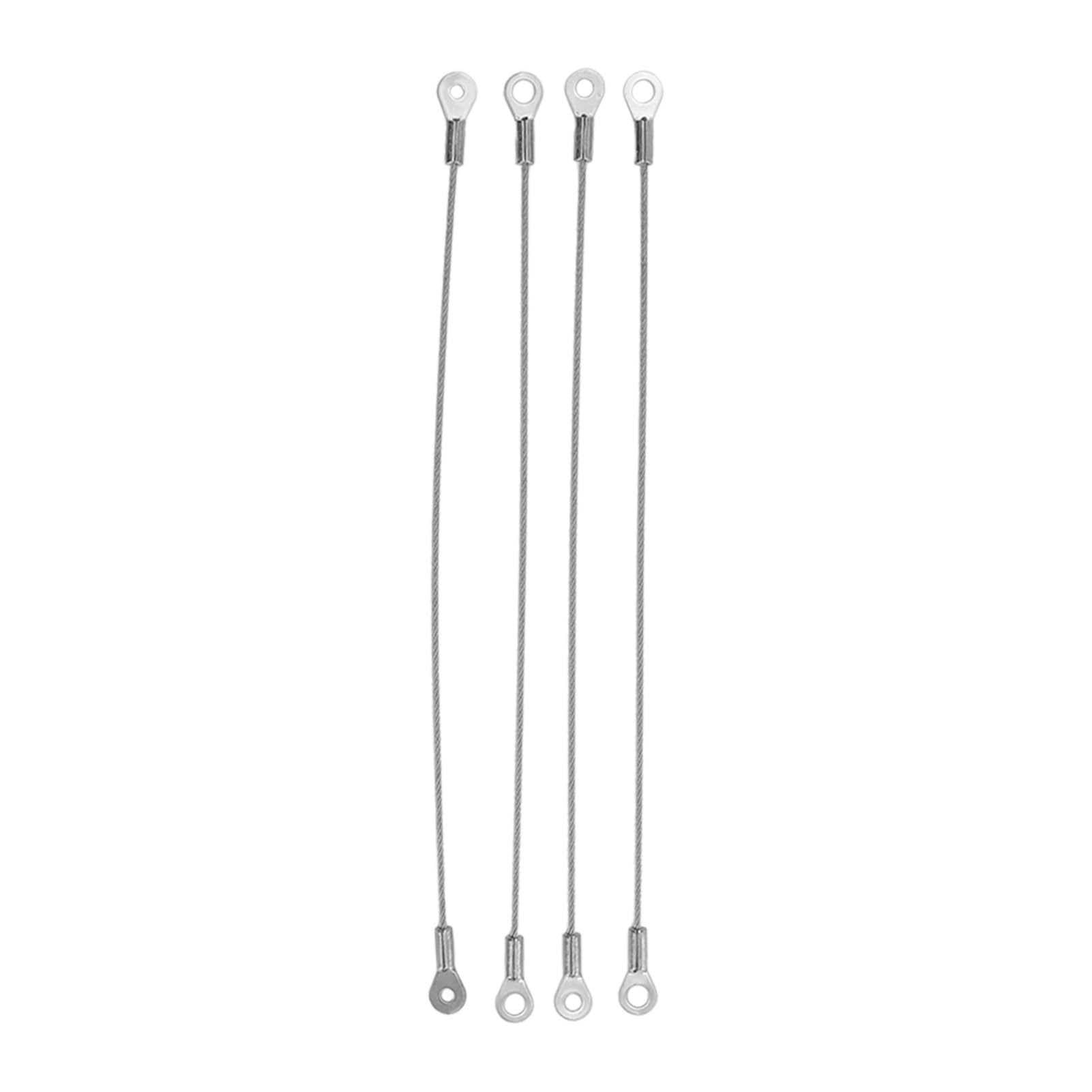 4PCS Light Hanging Wire with Loop 33lbs Loading Safety Anti Falling Heavy Duty for Photo Frame Sign