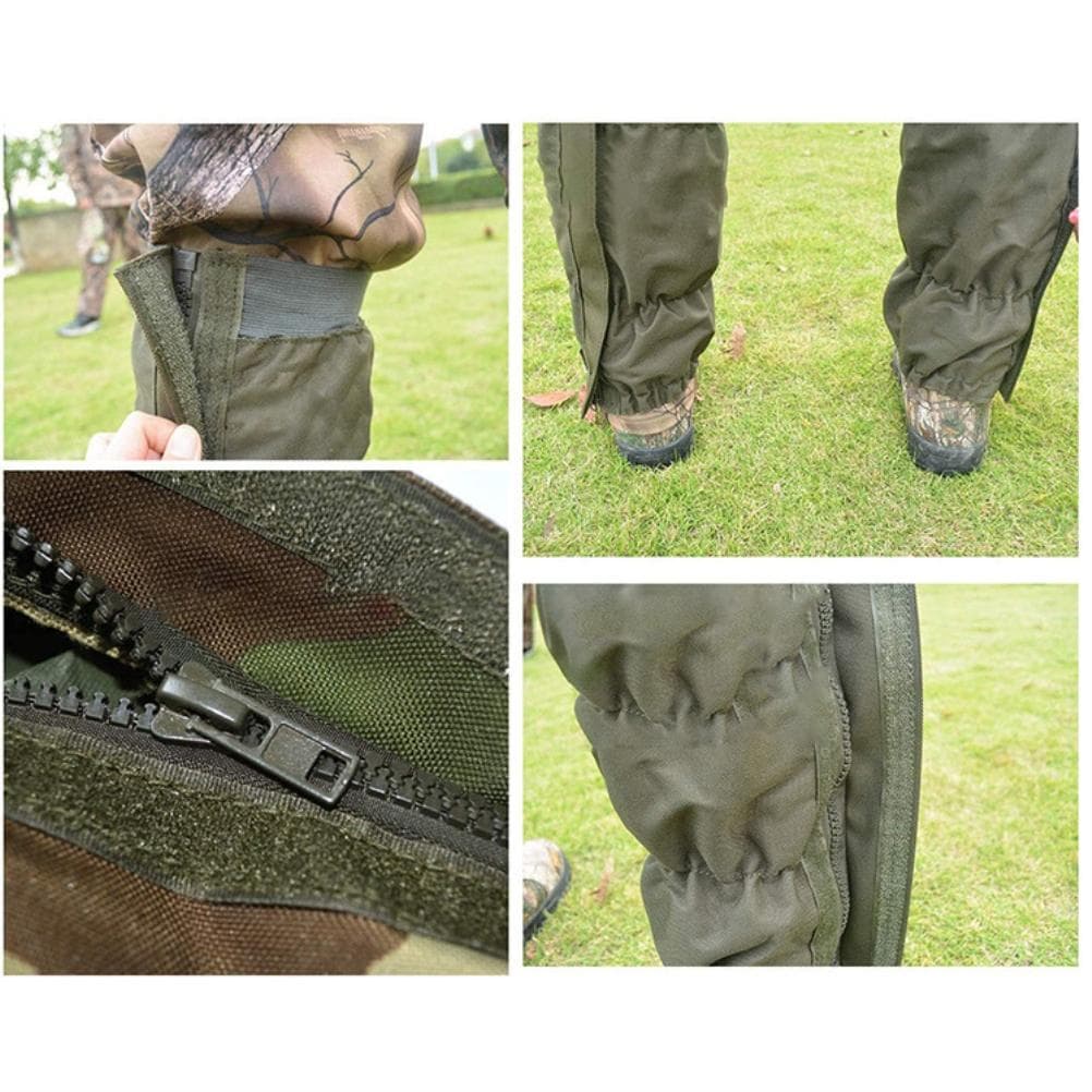 Snake Gaiters Snake Bite Protection for Lower Legs Outdoor Hiking Waterproof Adjustable Boots Cover